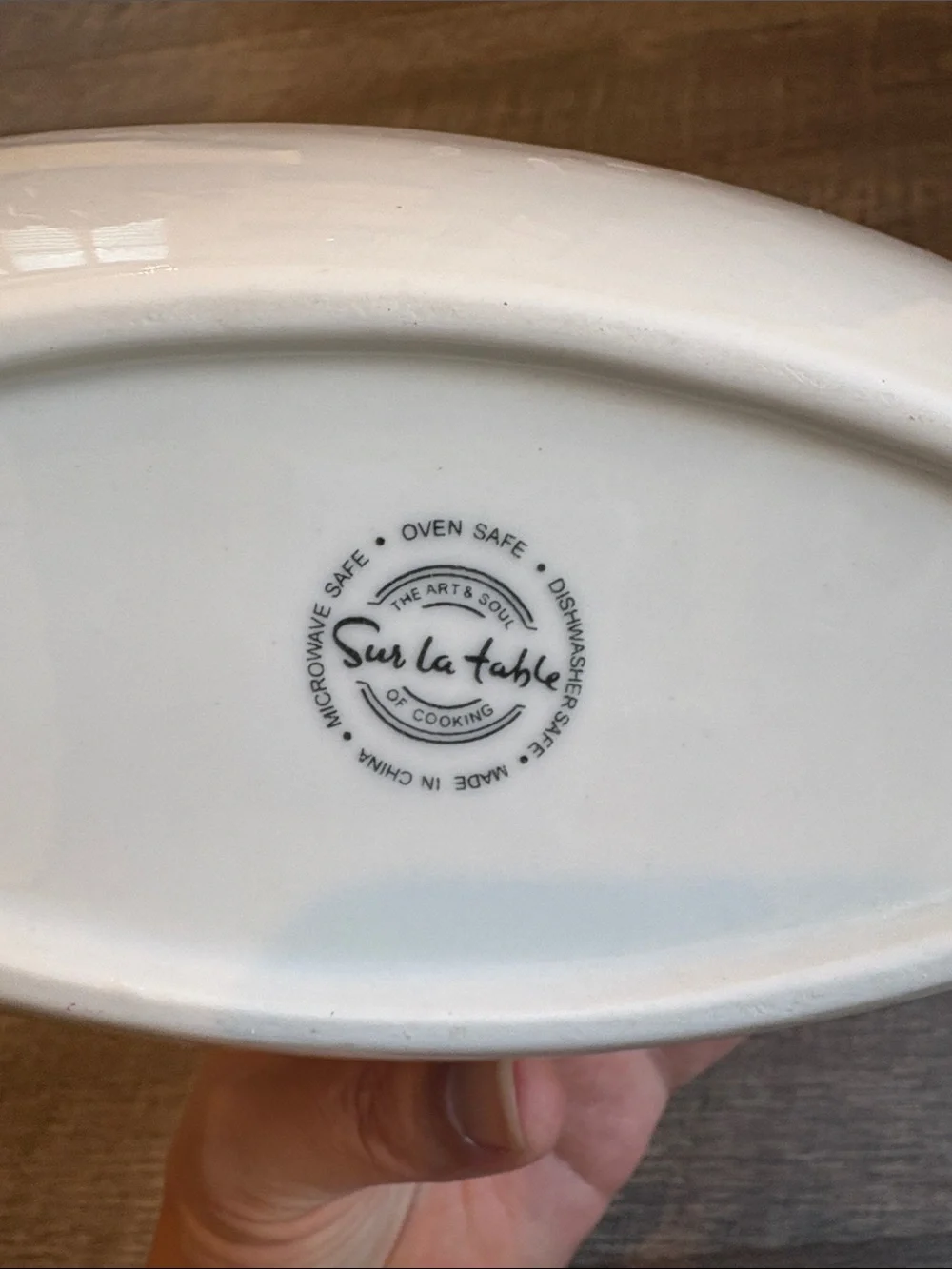 Sur La Table Pointed Oval Nesting Bowls Serving Bowls White Ceramic